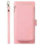 iPhone 14 Plus 2-i-1 Magnetisk Pung Taske med Lynlås - Pink