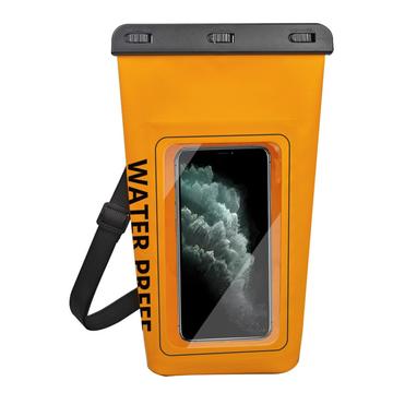 Vandtæt tørpose på 2 liter med taske til smartphone med berøringsskærm - orange