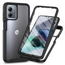 Motorola Moto G54 360 Beskyttelse Cover - Sort / Klar