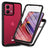 Motorola Moto G84 360 Beskyttelse Cover - Sort / Klar
