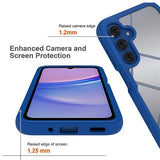 Samsung Galaxy A17 360 Beskyttelse Cover - Blå / Klar