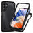 Samsung Galaxy A25 360 Beskyttelse Cover - Sort / Klar