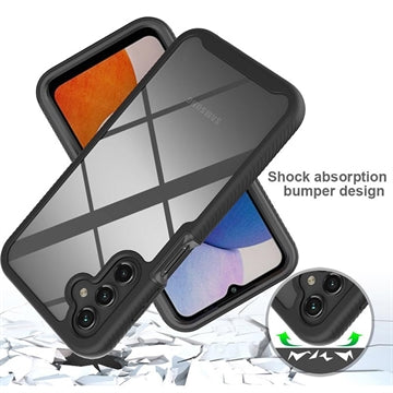 Samsung Galaxy A25 360 Beskyttelse Cover - Sort / Klar
