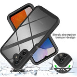 Samsung Galaxy A25 360 Beskyttelse Cover - Sort / Klar