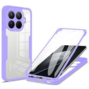 Xiaomi 15T Pro 360 Beskyttelse Cover - Lilla / Klar