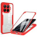 Xiaomi 15T Pro 360 Beskyttelse Cover - Rød / Klar