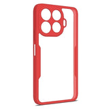 Xiaomi 15T Pro 360 Beskyttelse Cover - Rød / Klar