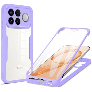 Xiaomi Redmi K90 Pro Max 360 Beskyttelse Cover - Lilla / Klar