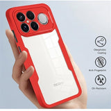 Xiaomi Redmi K90 Pro Max 360 Beskyttelse Cover - Rød / Klar