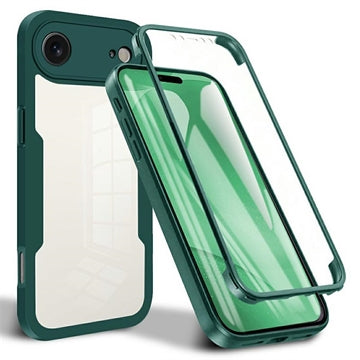 iPhone Air 360 Beskyttelse Cover - Grøn / Klar
