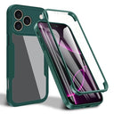 iPhone 17 Pro 360 Beskyttelse Cover - Grøn / Klar