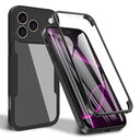 iPhone 17 Pro Max 360 Beskyttelse Cover - Sort / Klar