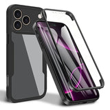 iPhone 17 Pro Max 360 Beskyttelse Cover - Sort / Klar