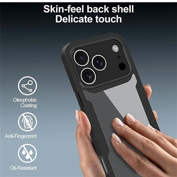 iPhone 17 Pro Max 360 Beskyttelse Cover - Sort / Klar