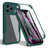iPhone 17 Pro Max 360 Beskyttelse Cover - Grøn / Klar