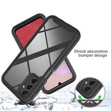 Samsung Galaxy A14/A14 5G 360 Beskyttelse Cover - Sort / Klar