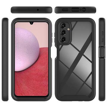 Samsung Galaxy A14/A14 5G 360 Beskyttelse Cover - Sort / Klar