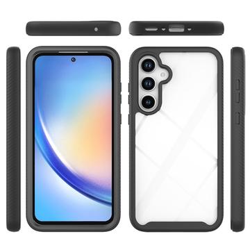 Samsung Galaxy A35 360 Beskyttelse Cover - Sort / Klar