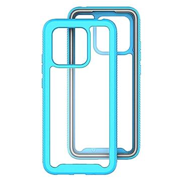 360 Beskyttelse Xiaomi Redmi 10C Cover - Babyblå / Gennemsigtig