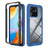 360 Beskyttelse Xiaomi Redmi 10C Cover - Mørkeblå / Gennemsigtig