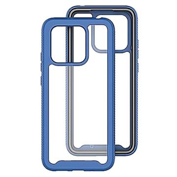 360 Beskyttelse Xiaomi Redmi 10C Cover - Mørkeblå / Gennemsigtig