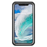 iPhone 12/12 Pro 360 Beskyttelse Cover - Sort / Klar