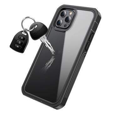 iPhone 12/12 Pro 360 Beskyttelse Cover - Sort / Klar