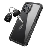 iPhone 12/12 Pro 360 Beskyttelse Cover - Sort / Klar