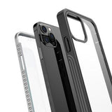 iPhone 12/12 Pro 360 Beskyttelse Cover - Sort / Klar