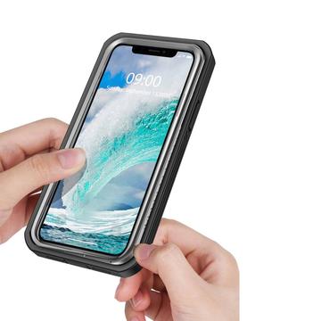 iPhone 12/12 Pro 360 Beskyttelse Cover - Sort / Klar