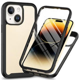 iPhone 15 360 Beskyttelse Cover - Sort / Klar
