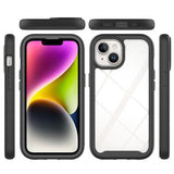 iPhone 15 360 Beskyttelse Cover - Sort / Klar