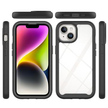 iPhone 15 360 Beskyttelse Cover - Sort / Klar