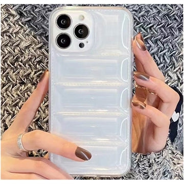 iPhone 14 Pro 3D Fleksibelt TPU Cover - Gennemsigtig