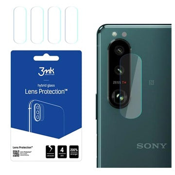 3MK Hybrid Sony Xperia 1 III Kamera Linse Hærdet Glas - 4 Stk.
