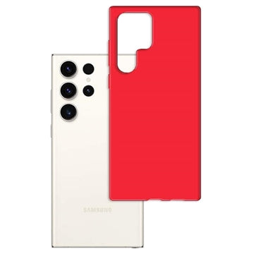 Samsung Galaxy S23 Ultra 5G 3MK Matt TPU Cover - Rød
