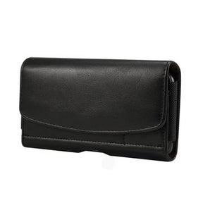 6,3-6,9 tommer Universal PU-lædertaske i vandret stil med bælteclips til mænd, størrelse: 17,5 x 8,7 x 1,8 cm