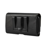 6,3-6,9 tommer Universal PU-lædertaske i vandret stil med bælteclips til mænd, størrelse: 17,5 x 8,7 x 1,8 cm