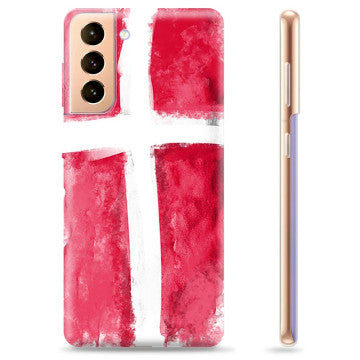 Samsung Galaxy S21+ 5G TPU Etui - Dansk Flag