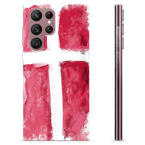 Samsung Galaxy S22 Ultra 5G TPU Cover - Dansk Flag