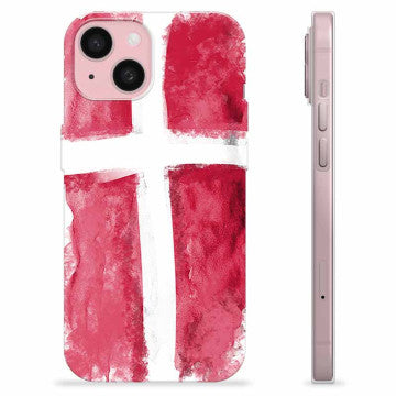 iPhone 15 TPU Cover - Dansk Flag