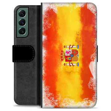Samsung Galaxy S22+ 5G Premium Flip Cover med Pung - Spansk Flag