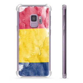 Samsung Galaxy S9 Hybrid-etui - Rumænsk Flag