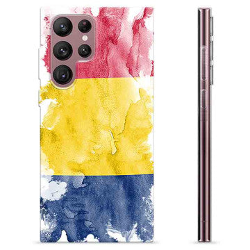 Samsung Galaxy S22 Ultra 5G TPU Cover - Rumænsk Flag