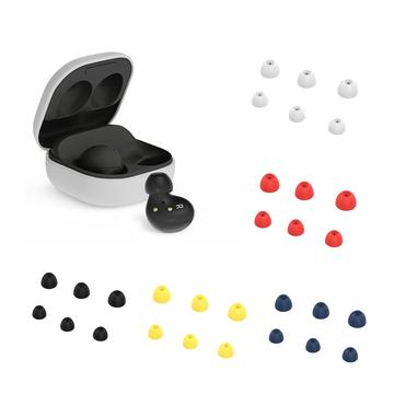 6 stk. udskiftelige ørepropper Bløde silikone-øretelefonhætter til Samsung Galaxy Buds2 - Sort