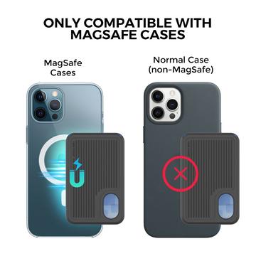 AhaStyle PT133-B Magnetisk silikone-telefonkortholder - sort