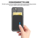 AhaStyle PT133-B Magnetisk silikone-telefonkortholder - sort