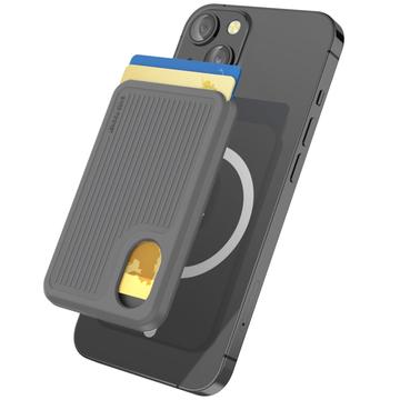 AhaStyle PT133-B Magnetisk telefonkortholder i silikone - grå