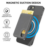 AhaStyle PT133-B Magnetisk telefonkortholder i silikone - grå