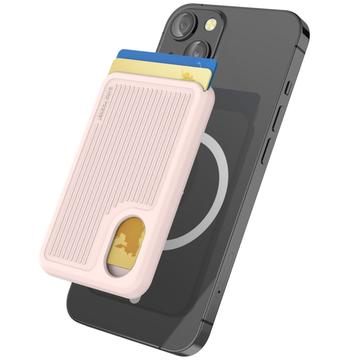 AhaStyle PT133-B Magnetisk telefonkortholder i silikone - pink